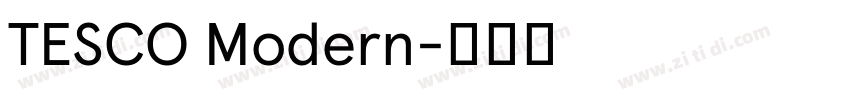 TESCO Modern字体转换